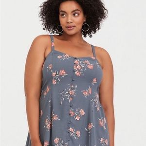 Torrid Georgette button front cami